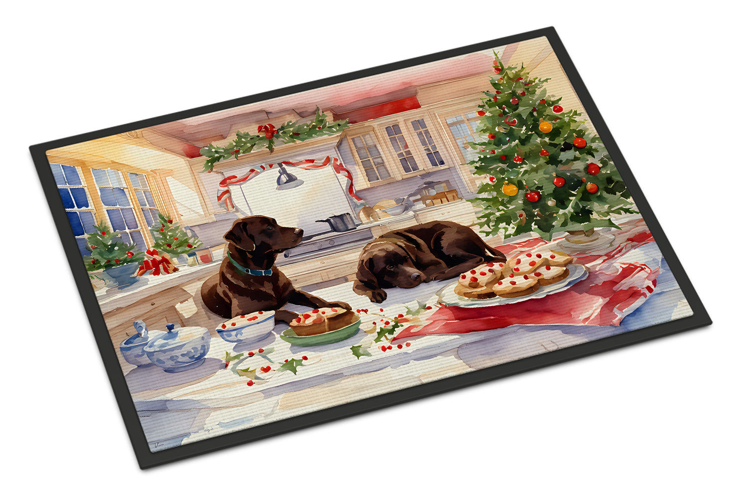 Buy this Labrador Retriever Christmas Cookies Doormat