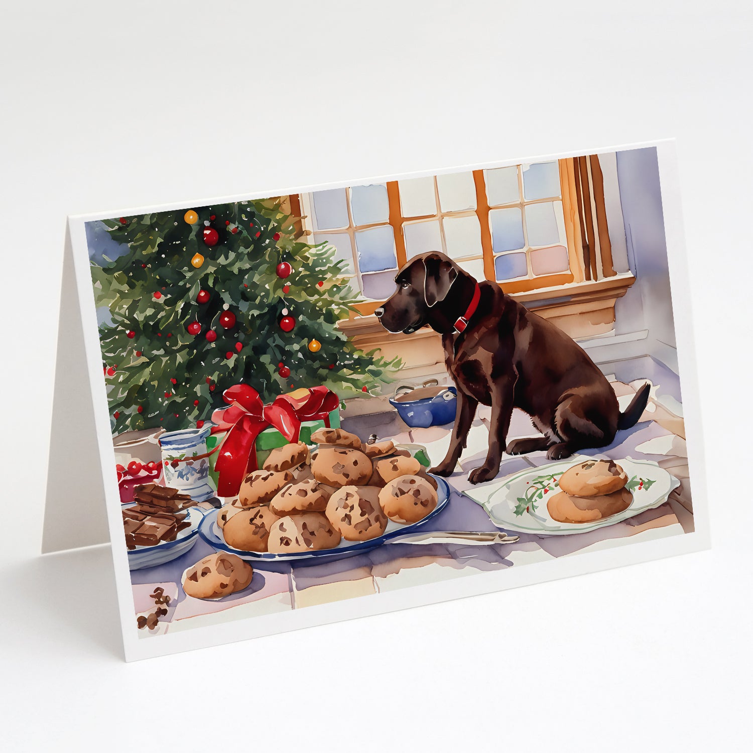 Buy this Labrador Retriever Christmas Cookies Greeting Cards Pack of 8