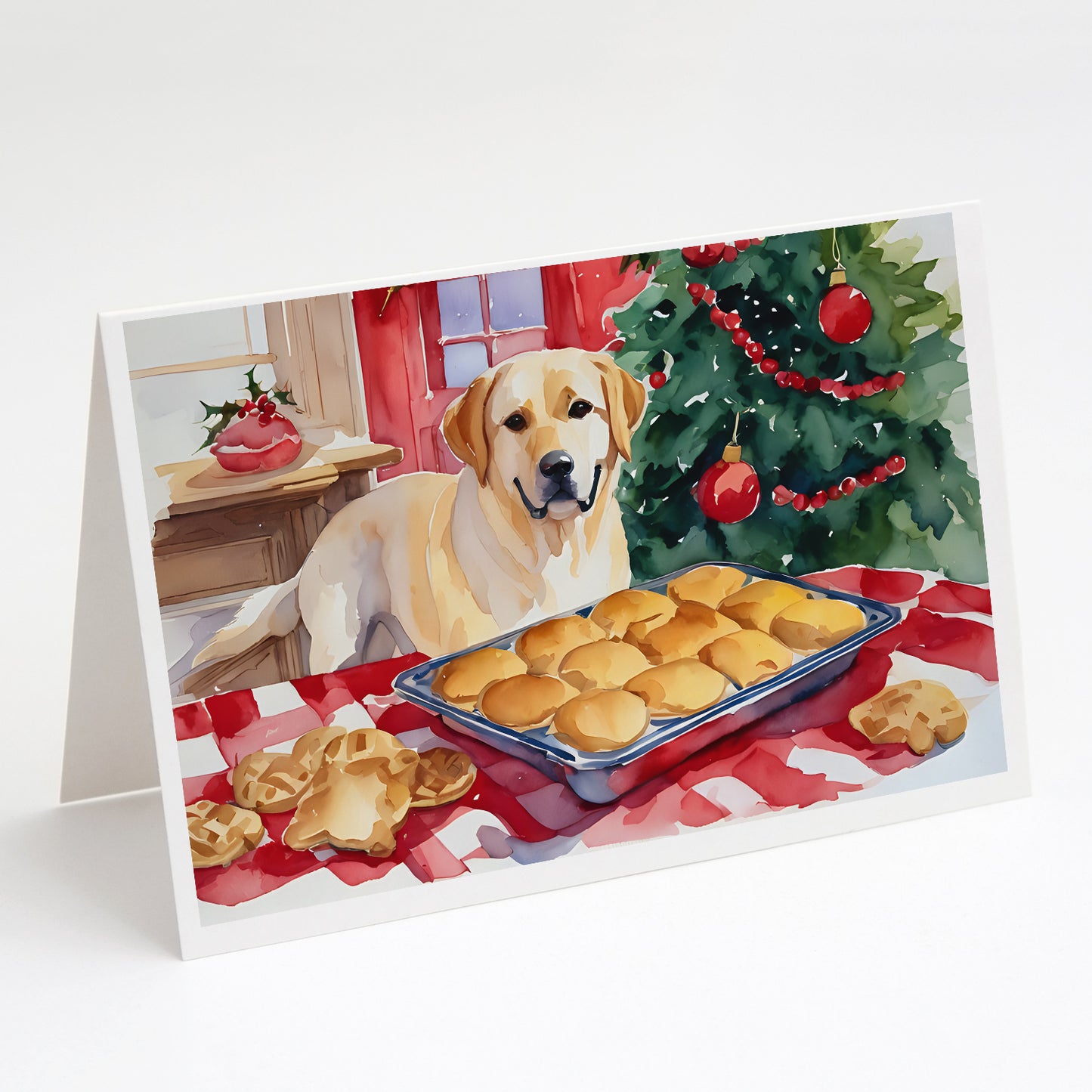 Buy this Labrador Retriever Christmas Cookies Greeting Cards Pack of 8