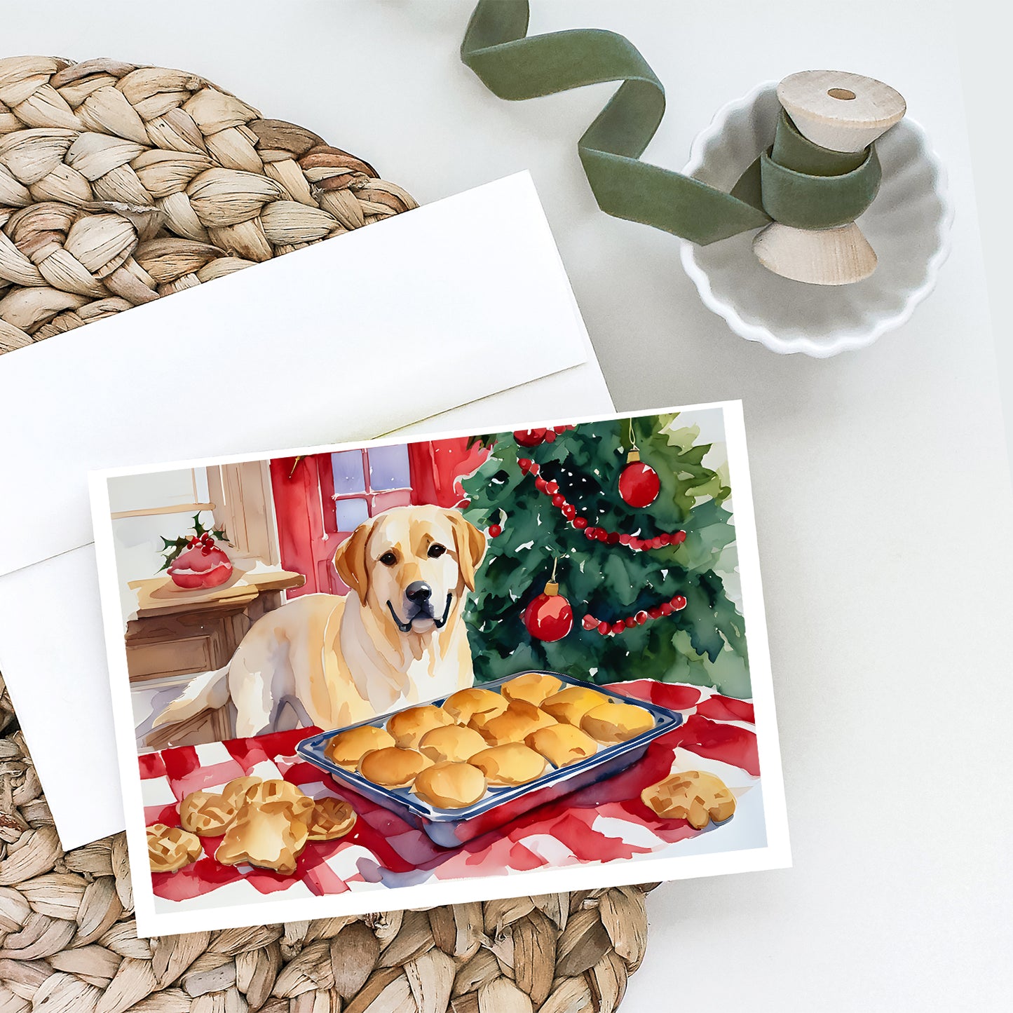 Labrador Retriever Christmas Cookies Greeting Cards Pack of 8