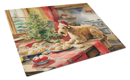 Buy this Lakeland Terrier Christmas Cookies Glass Cutting Board