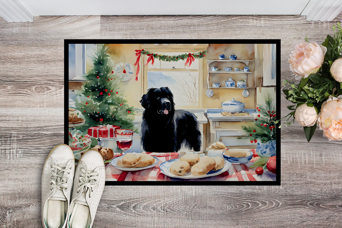 Newfoundland Christmas Cookies Doormat