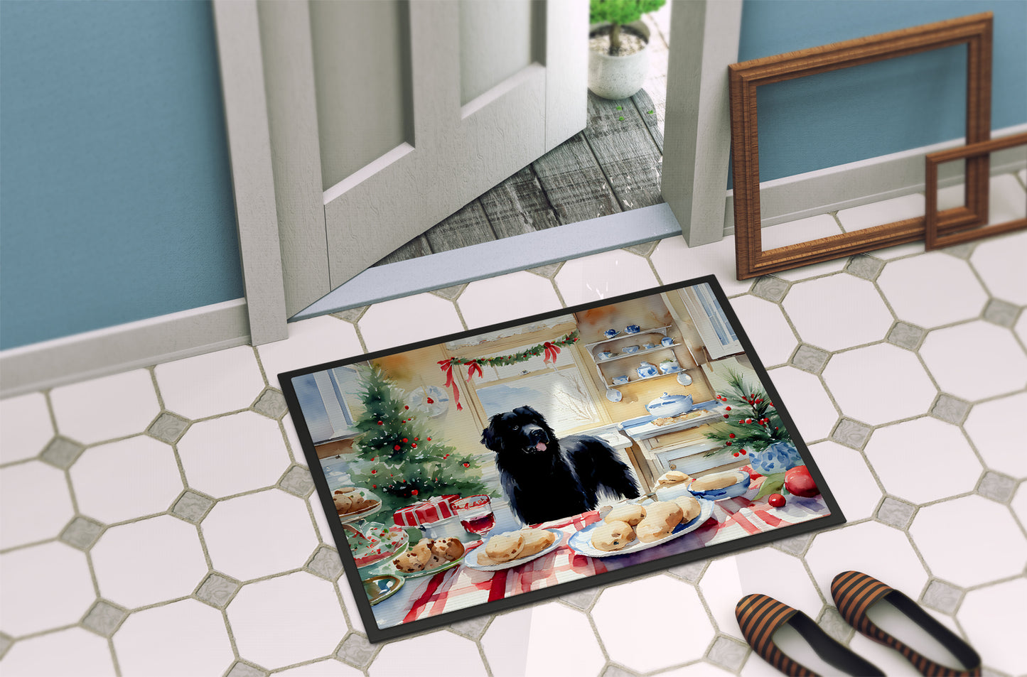 Newfoundland Christmas Cookies Doormat