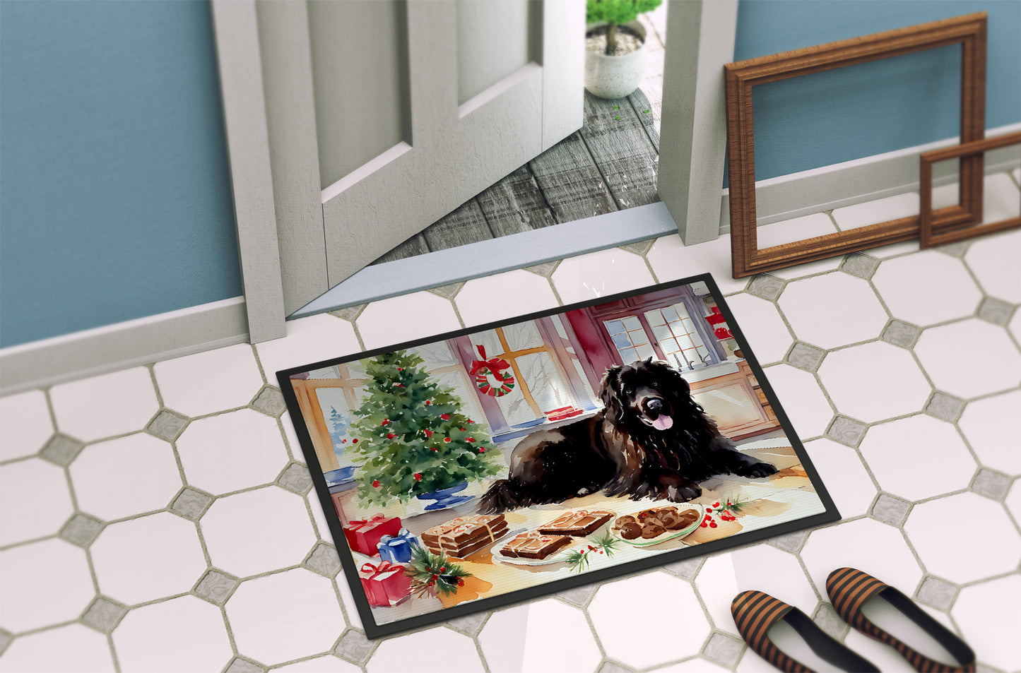 Newfoundland Christmas Cookies Doormat