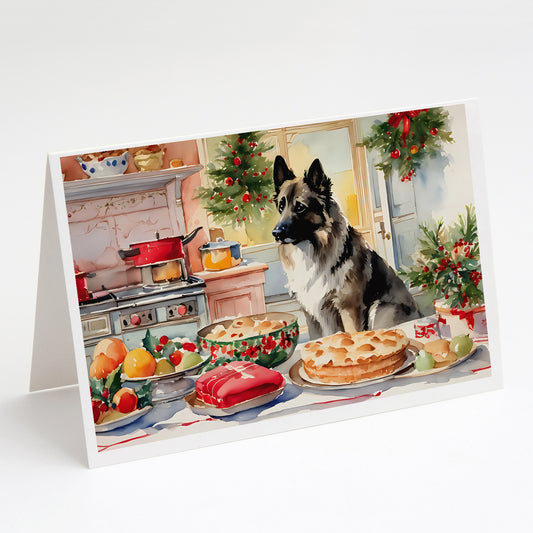 Buy this Norwegian Elkhound Christmas Cookies Greeting Cards Pack of 8