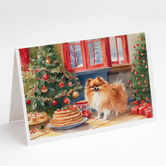 Buy this Pomeranian Christmas Cookies Greeting Cards Pack of 8