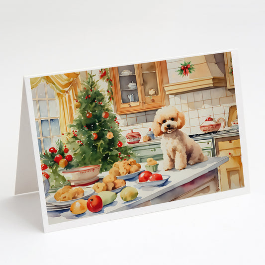 Buy this Poodle Christmas Cookies Greeting Cards Pack of 8