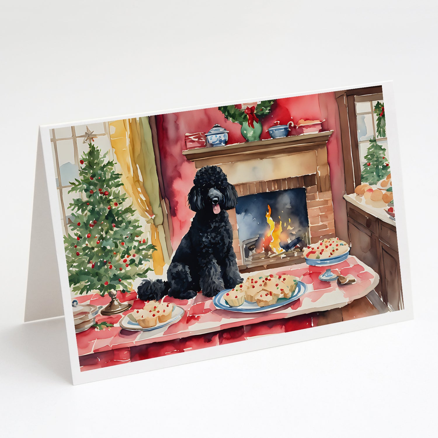 Buy this Poodle Christmas Cookies Greeting Cards Pack of 8