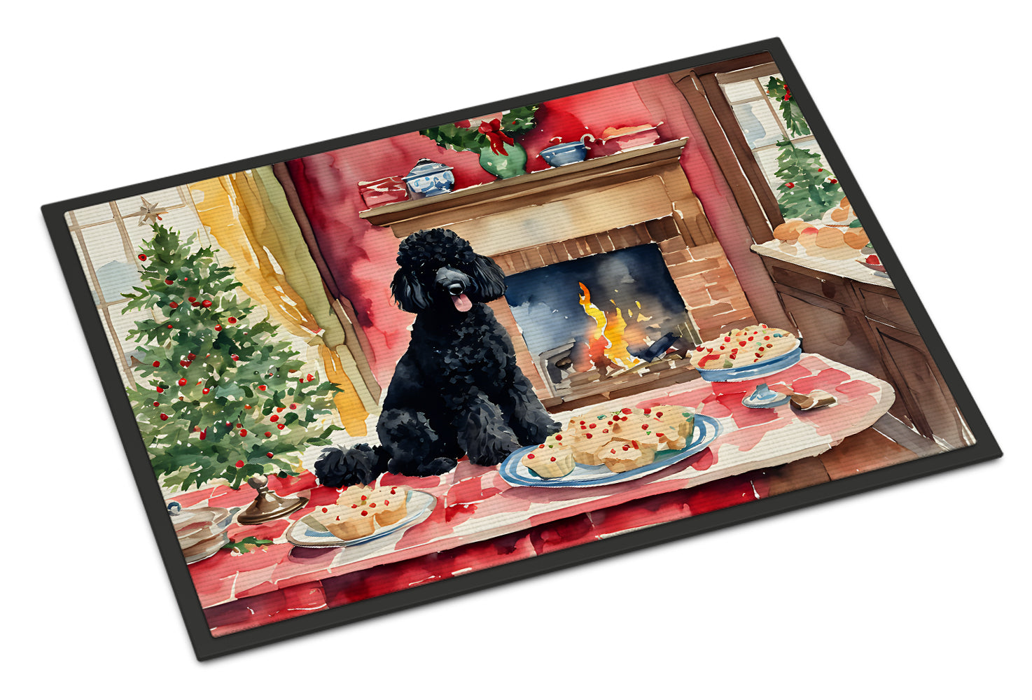 Buy this Poodle Christmas Cookies Doormat