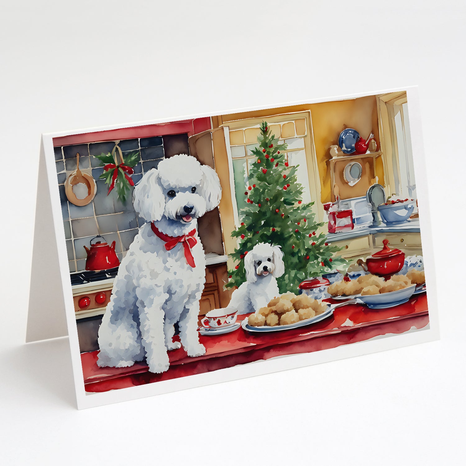 Buy this Poodle Christmas Cookies Greeting Cards Pack of 8