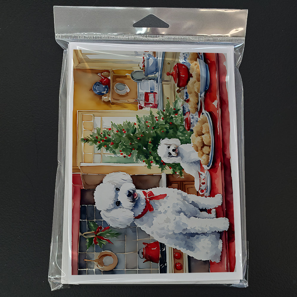 Poodle Christmas Cookies Greeting Cards Pack of 8