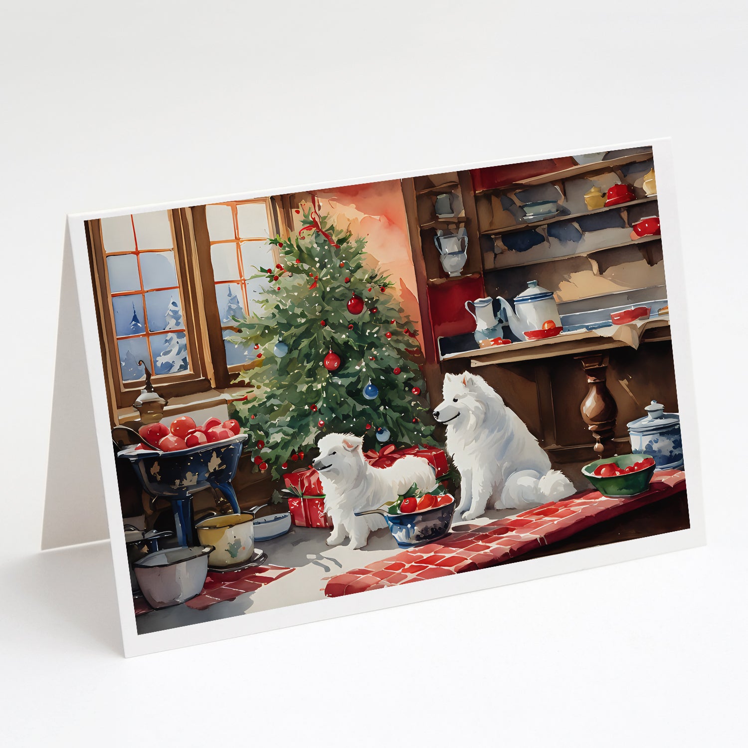 Buy this Samoyed Christmas Cookies Greeting Cards Pack of 8