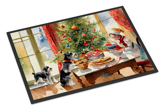 Buy this Schnauzer Christmas Cookies Doormat