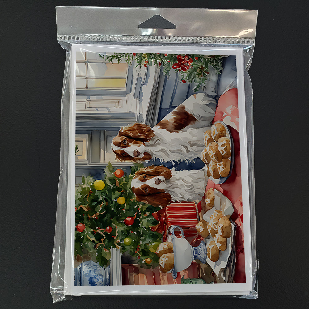 Welsh Springer Spaniel Christmas Cookies Greeting Cards Pack of 8