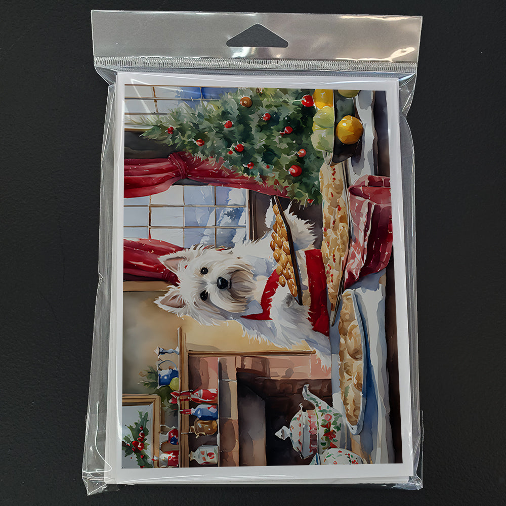 Westie Christmas Cookies Greeting Cards Pack of 8