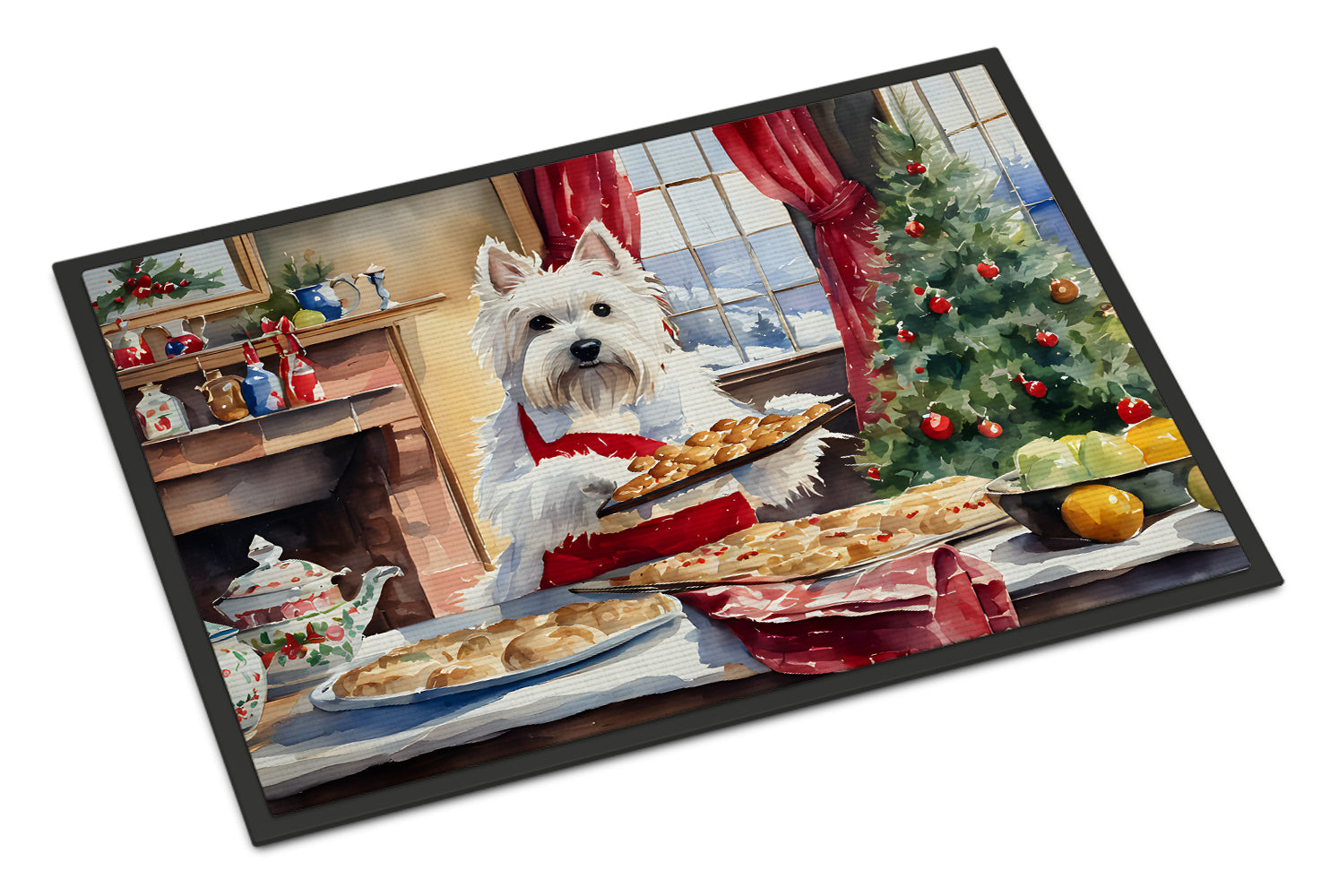 Buy this Westie Christmas Cookies Doormat