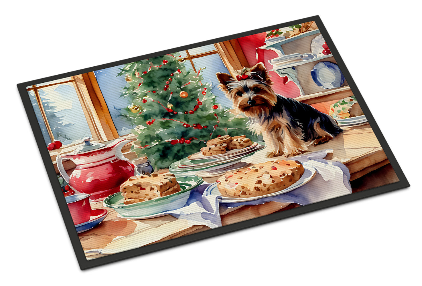 Buy this Yorkshire Terrier Yorkie Christmas Cookies Doormat