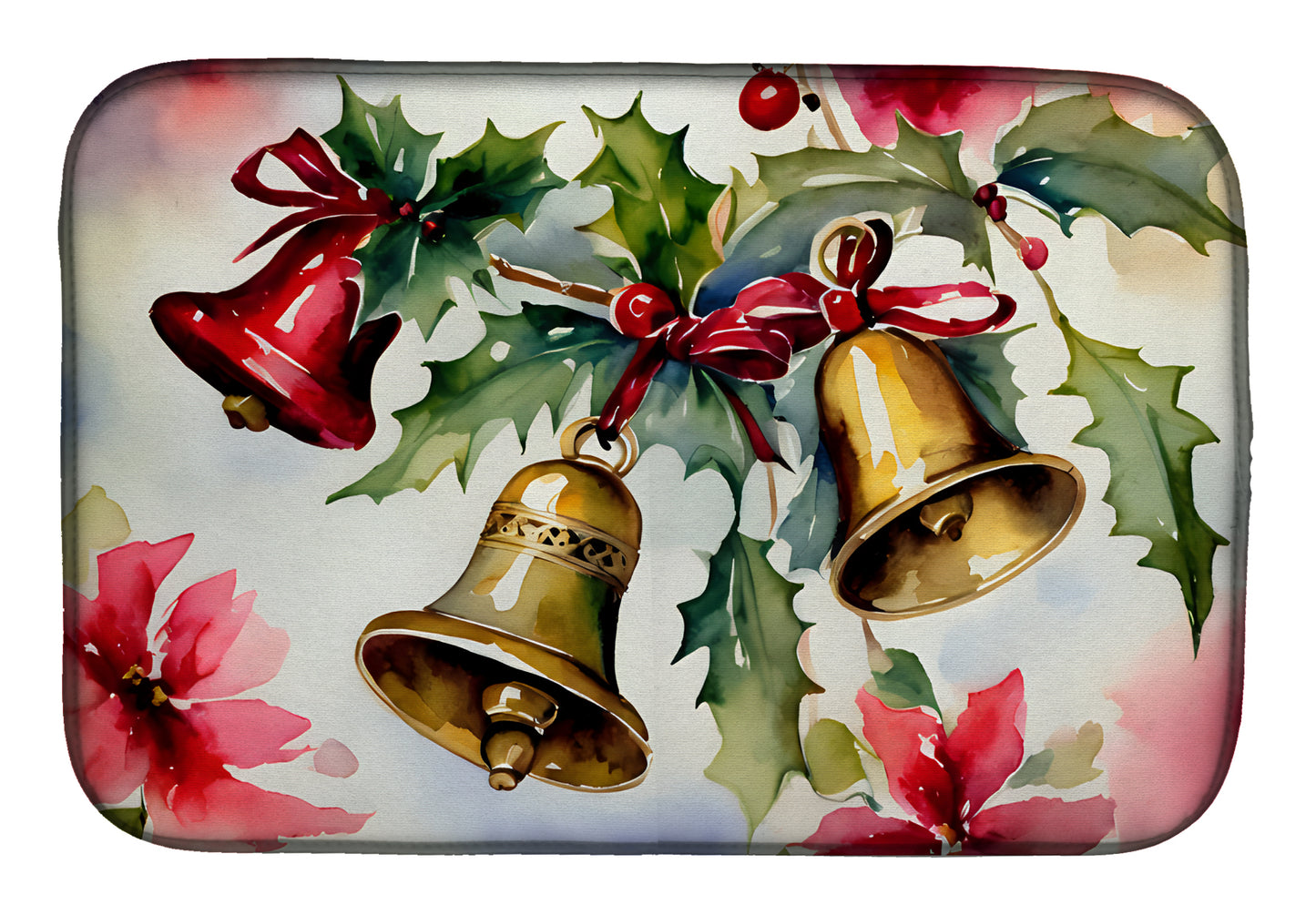 Buy this Christmas Bells Dish Drying Mat