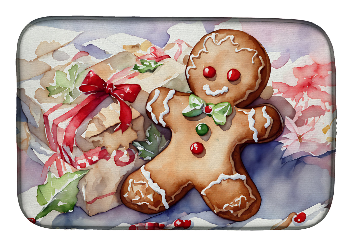 Buy this Christmas Gingerbread Men Dish Drying Mat