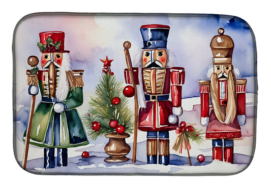 Buy this Christmas Nutcrackers Dish Drying Mat