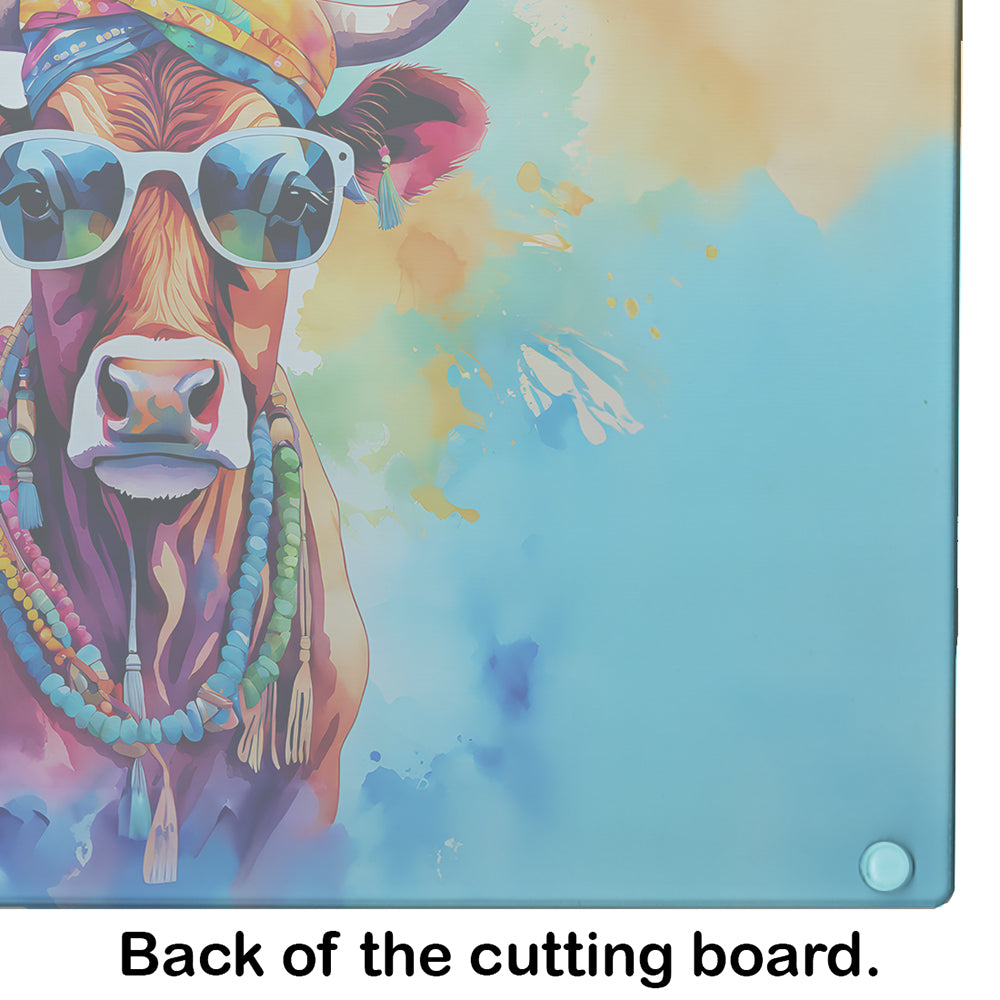 Hippie Animal Cow Glass Cutting Board