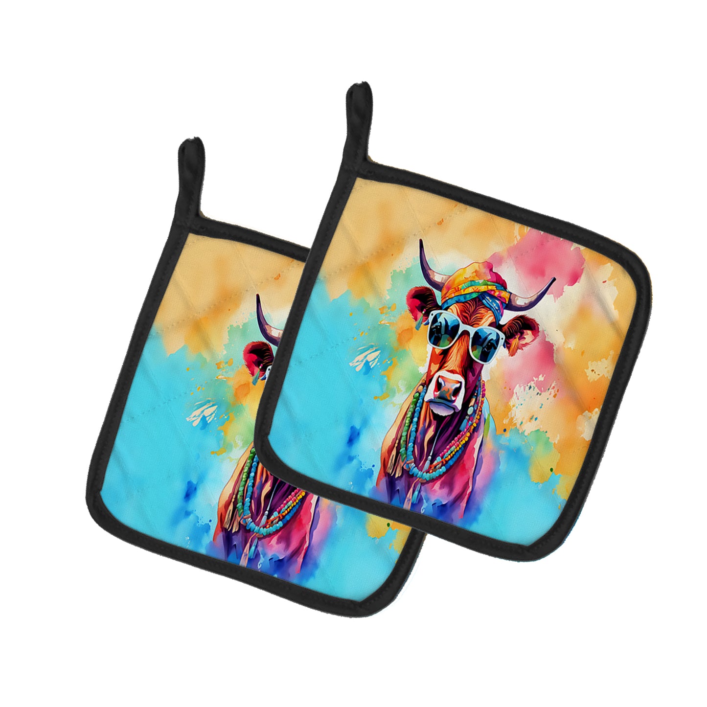 Buy this Hippie Animal Cow Pair of Pot Holders