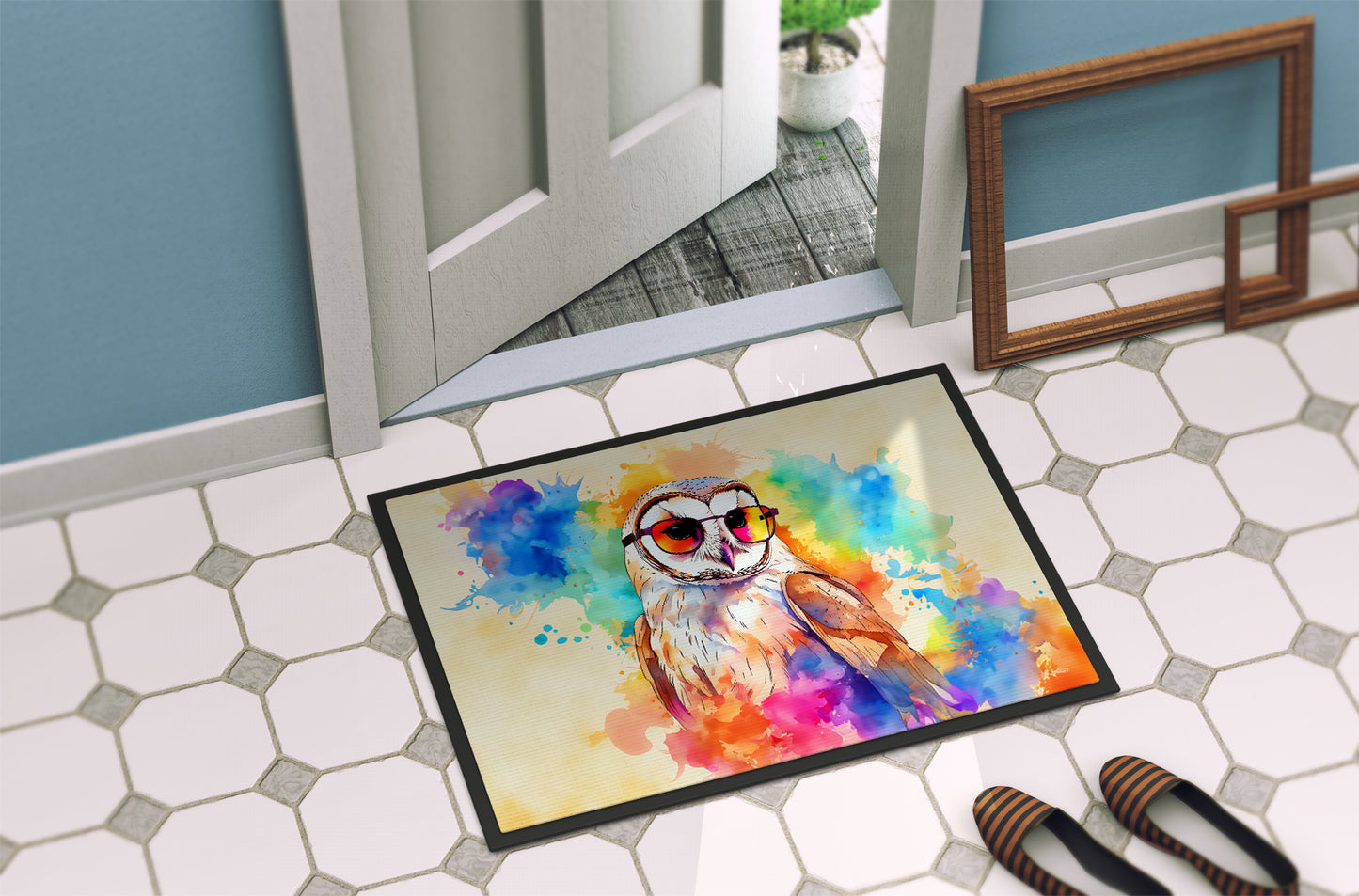 Hippie Animal Barn Owl Doormat