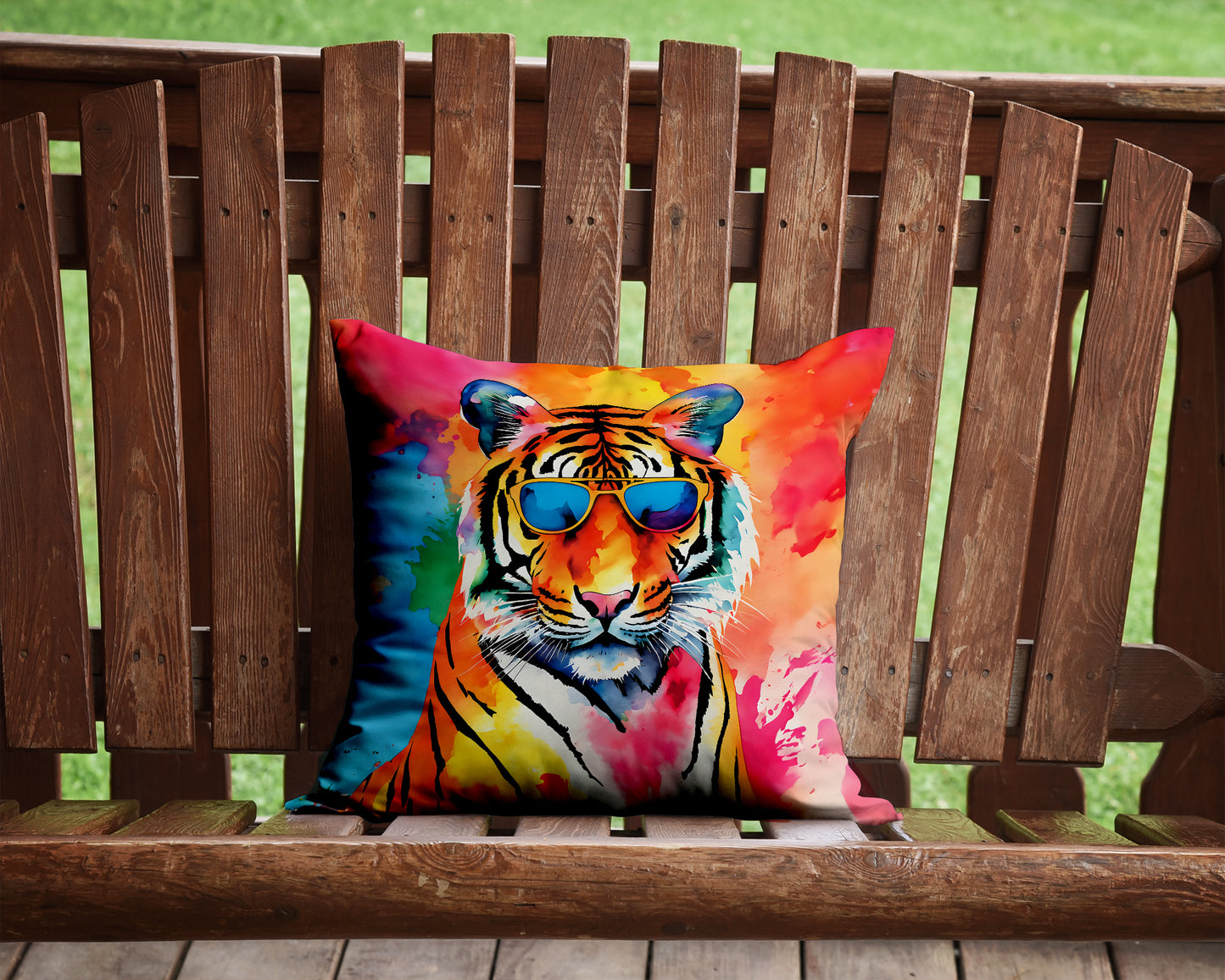 Hippie Animal Bengal Tiger Throw Pillow