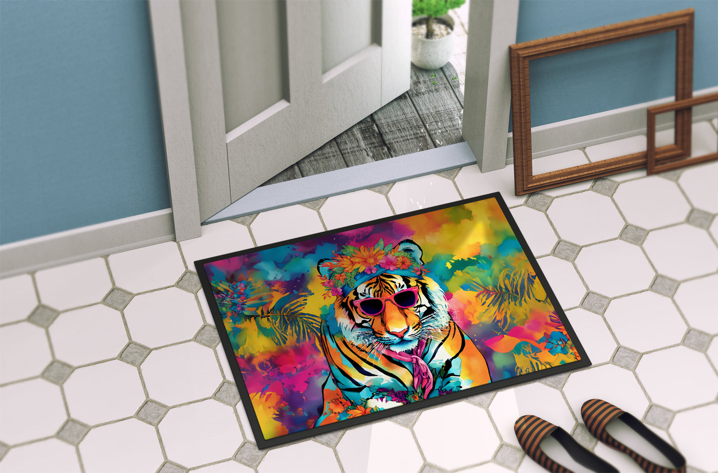 Hippie Animal Bengal Tiger Doormat