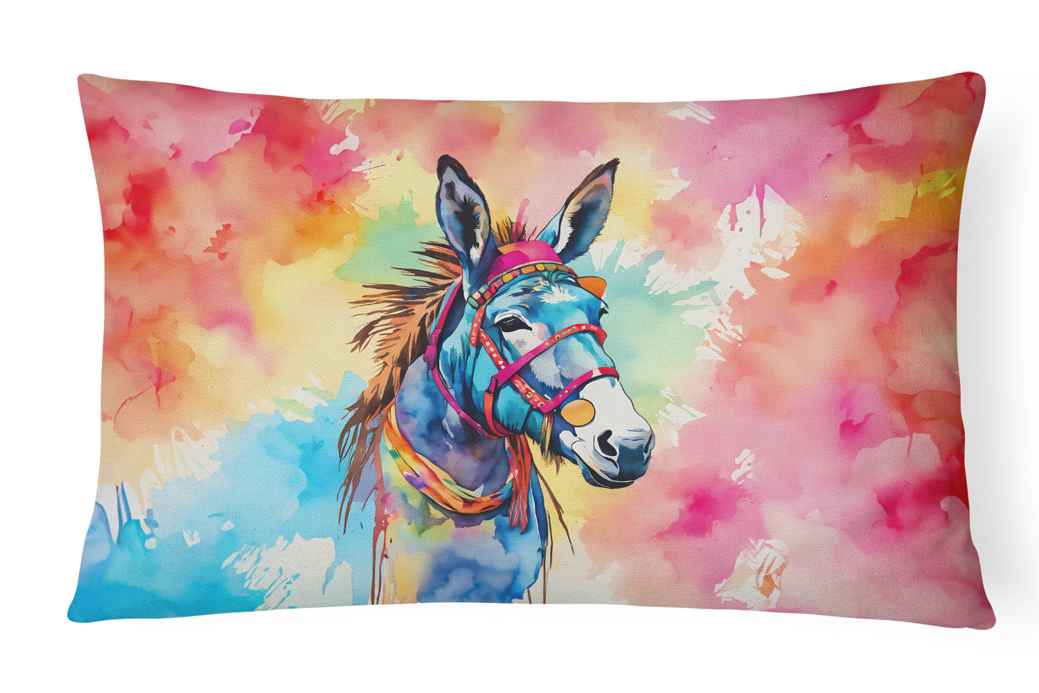 Buy this Hippie Animal Donkey Throw Pillow