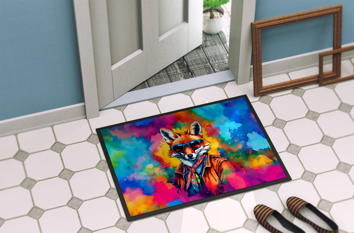 Hippie Animal Fox Doormat