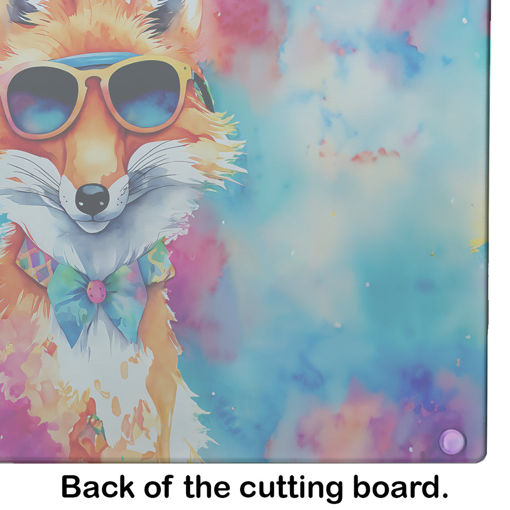 Hippie Animal Fox Glass Cutting Board