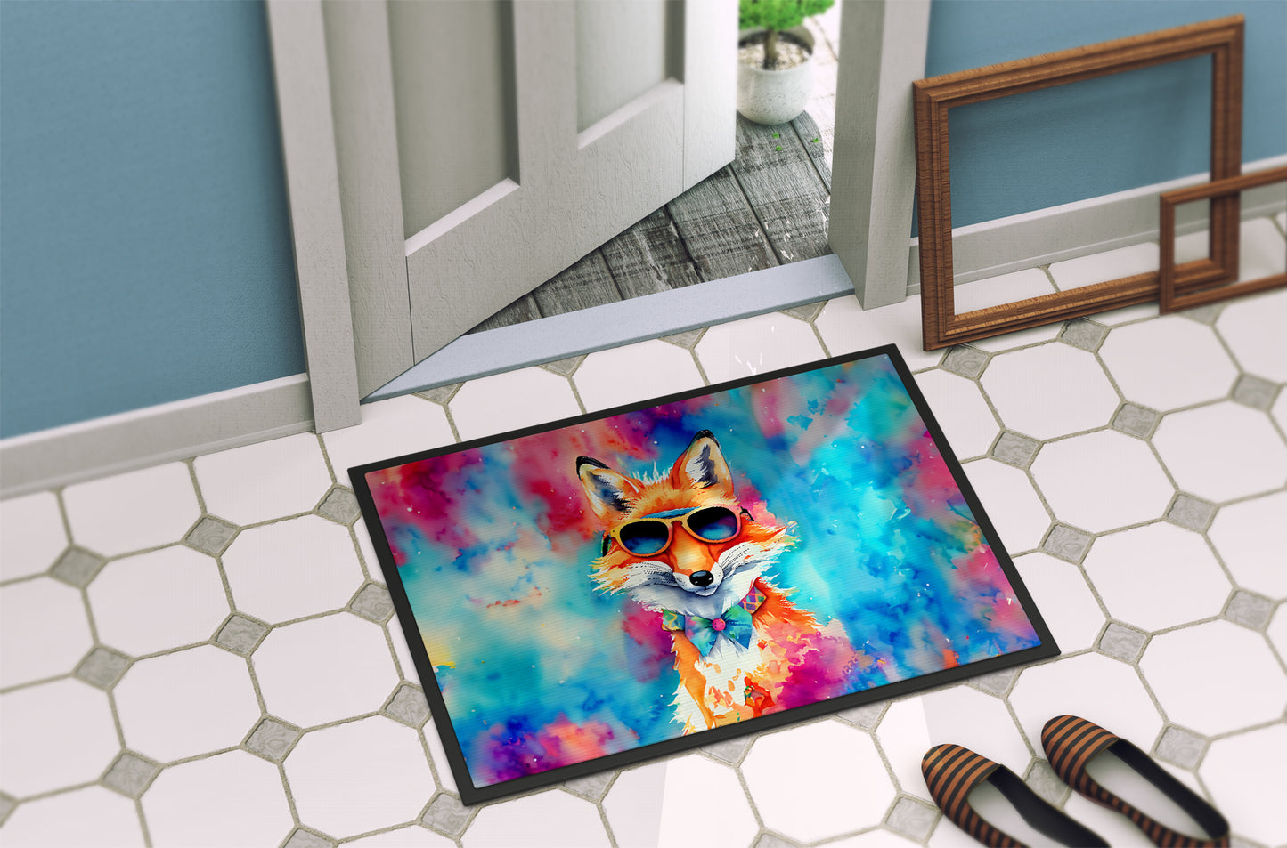 Hippie Animal Fox Doormat