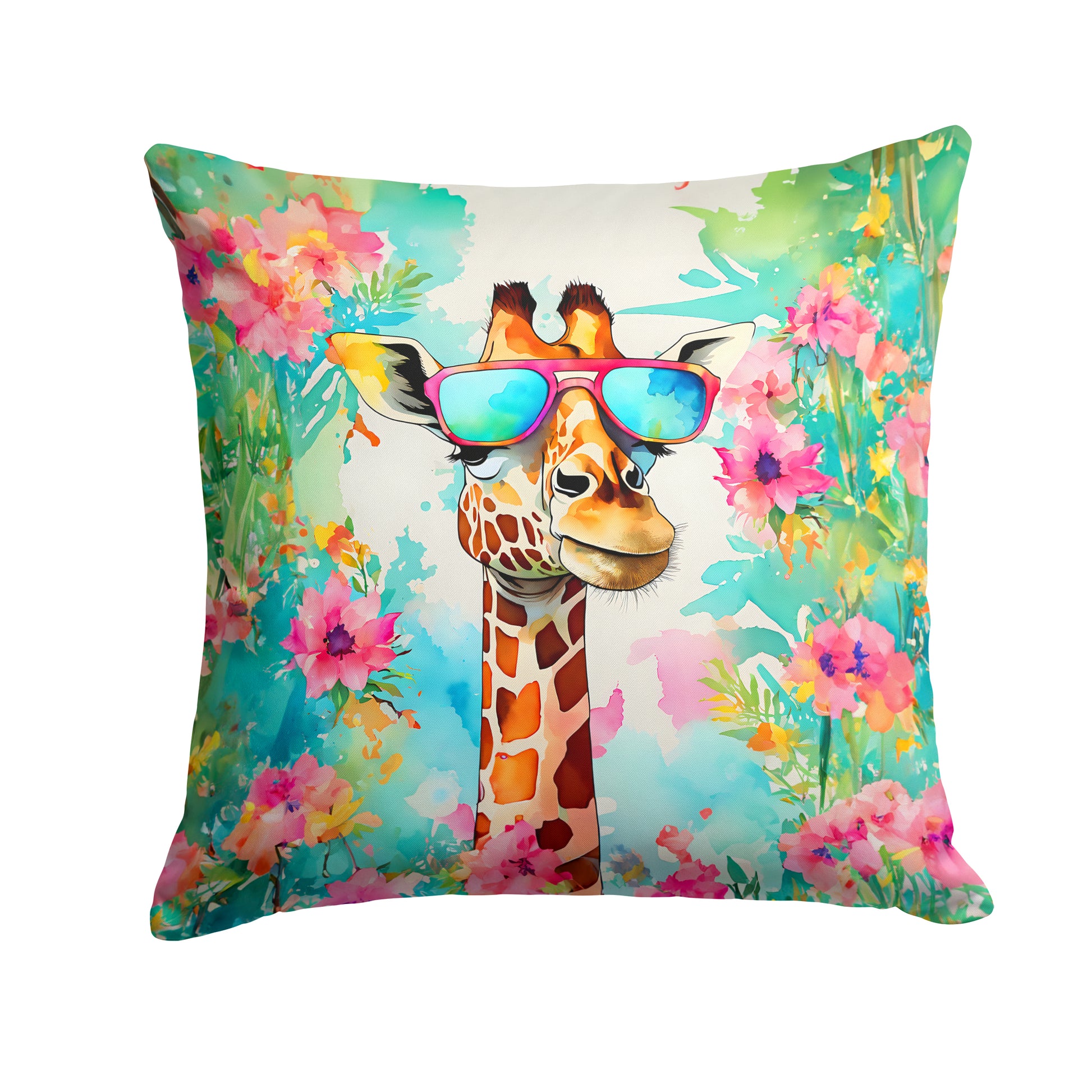 Buy this Hippie Animal Giraffe Throw Pillow