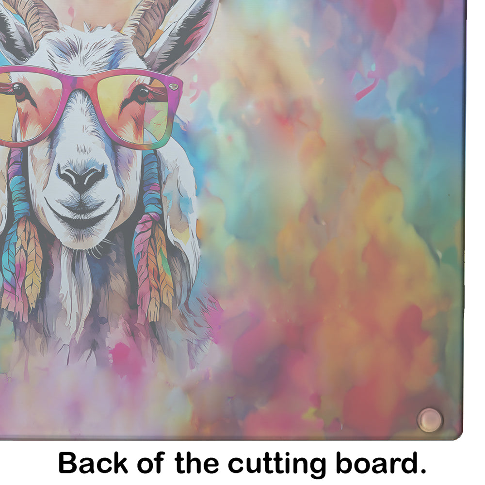 Hippie Animal Goat Glass Cutting Board