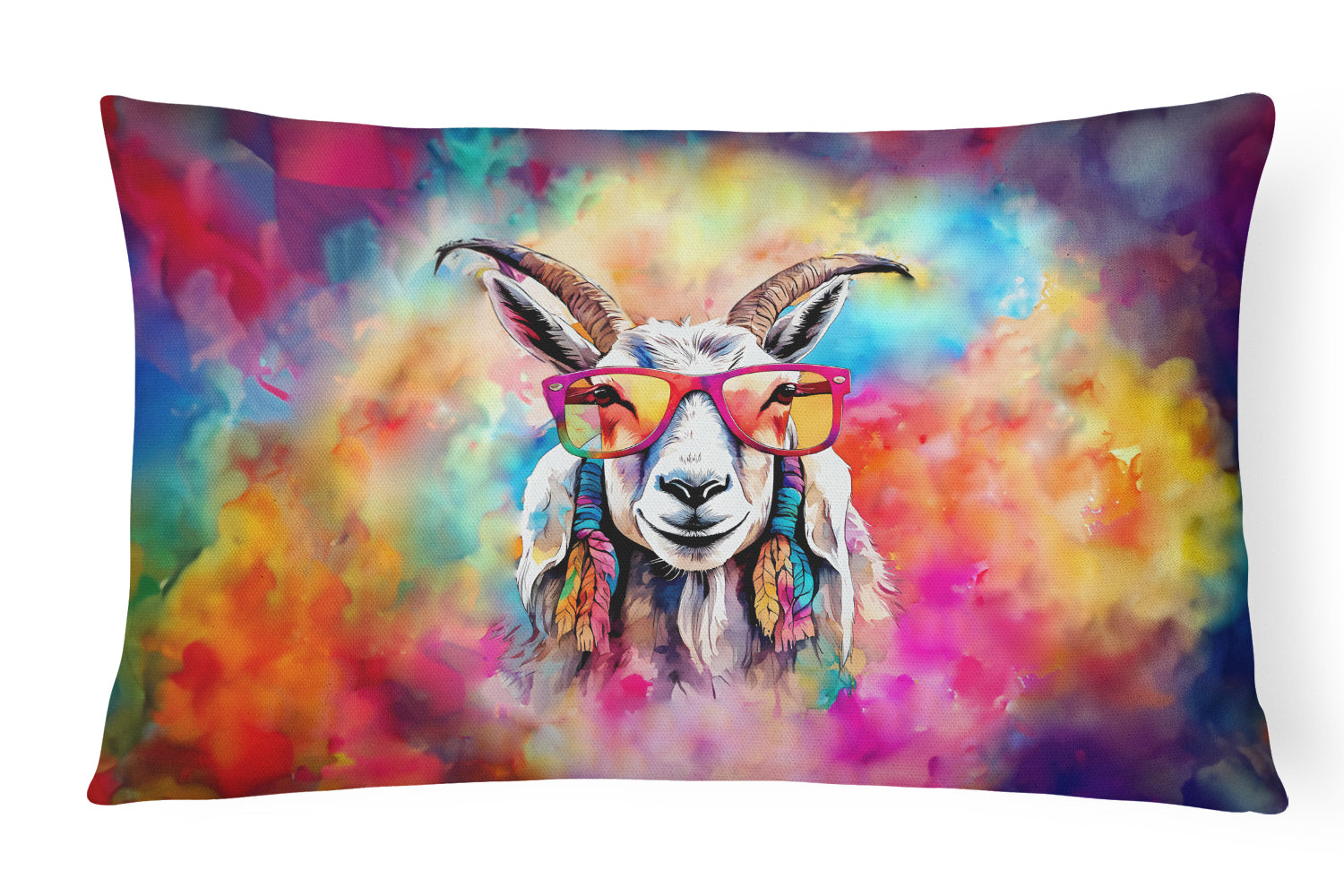 Buy this Hippie Animal Goat Throw Pillow