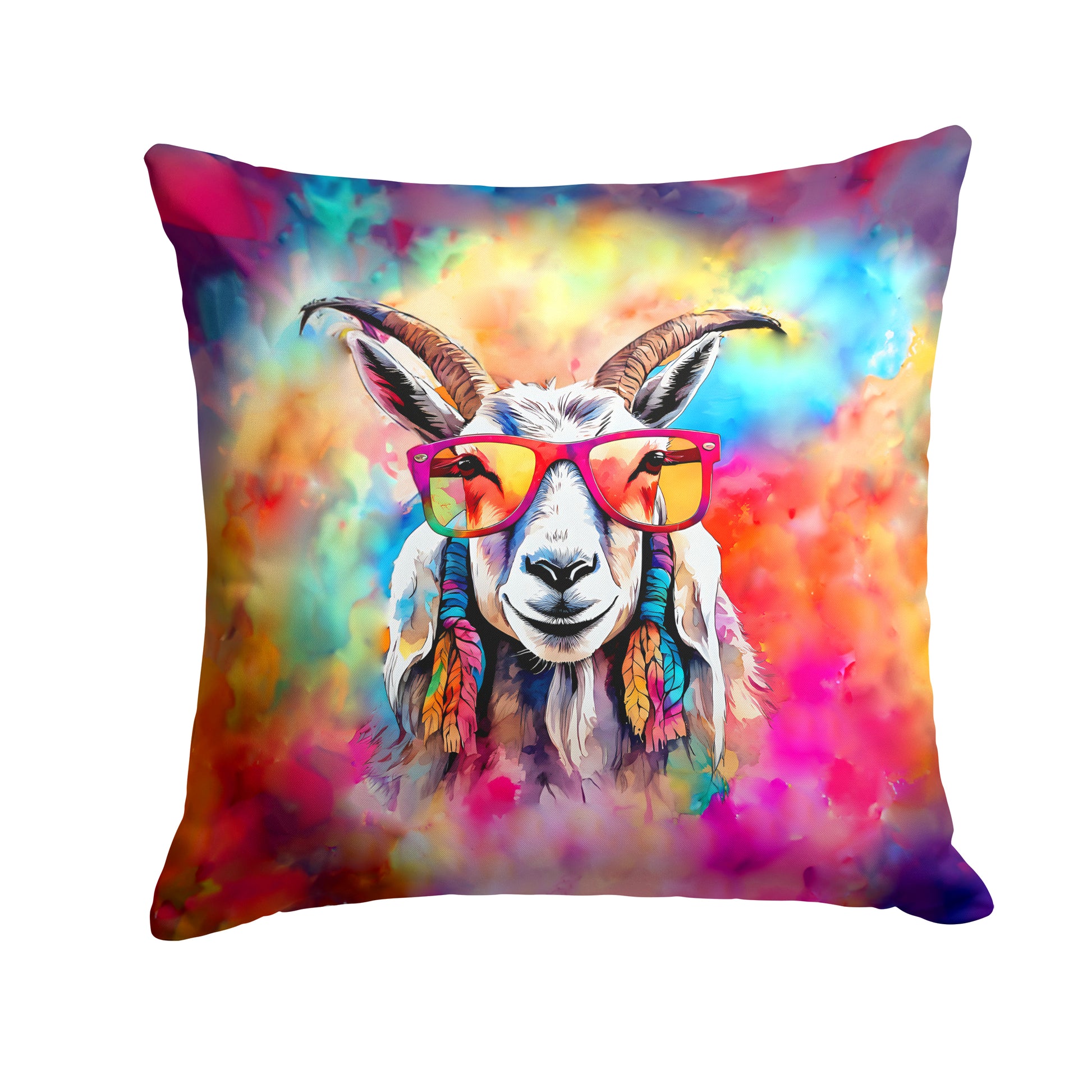 Buy this Hippie Animal Goat Throw Pillow