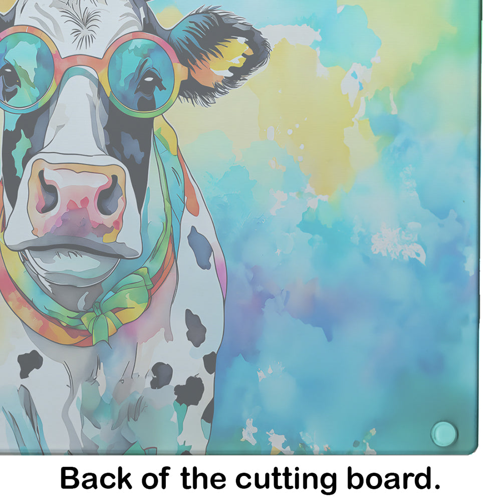 Hippie Animal Cow Glass Cutting Board