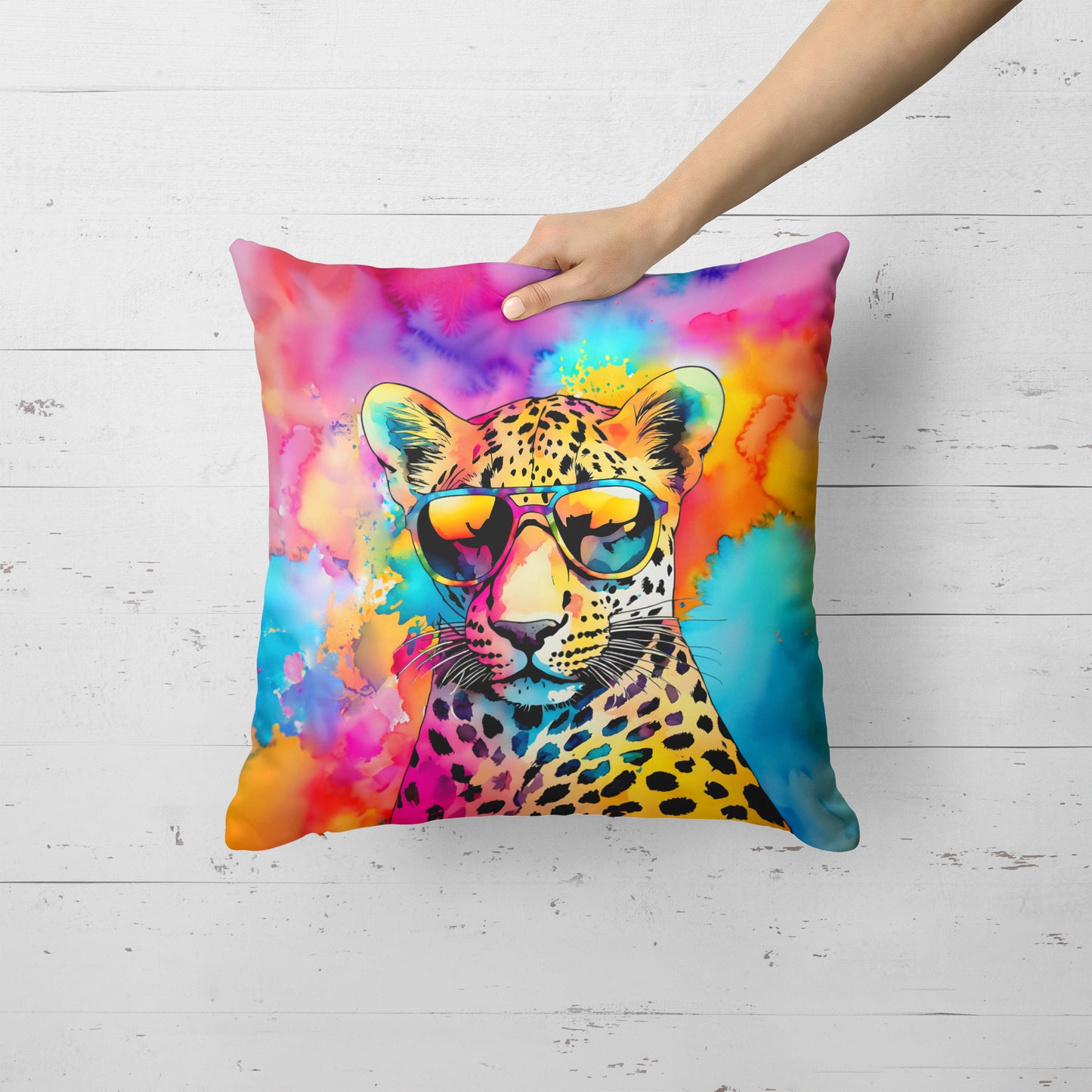 Hippie Animal Leopard Throw Pillow