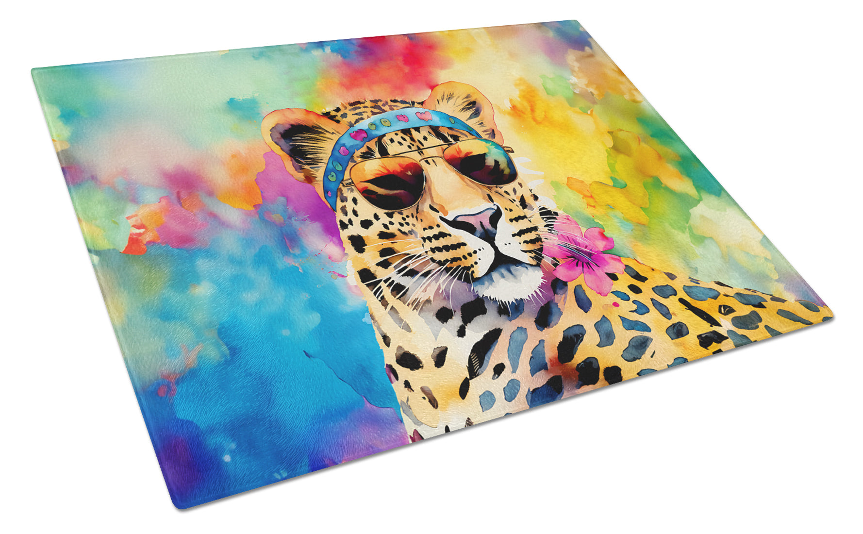 Buy this Hippie Animal Leopard Glass Cutting Board