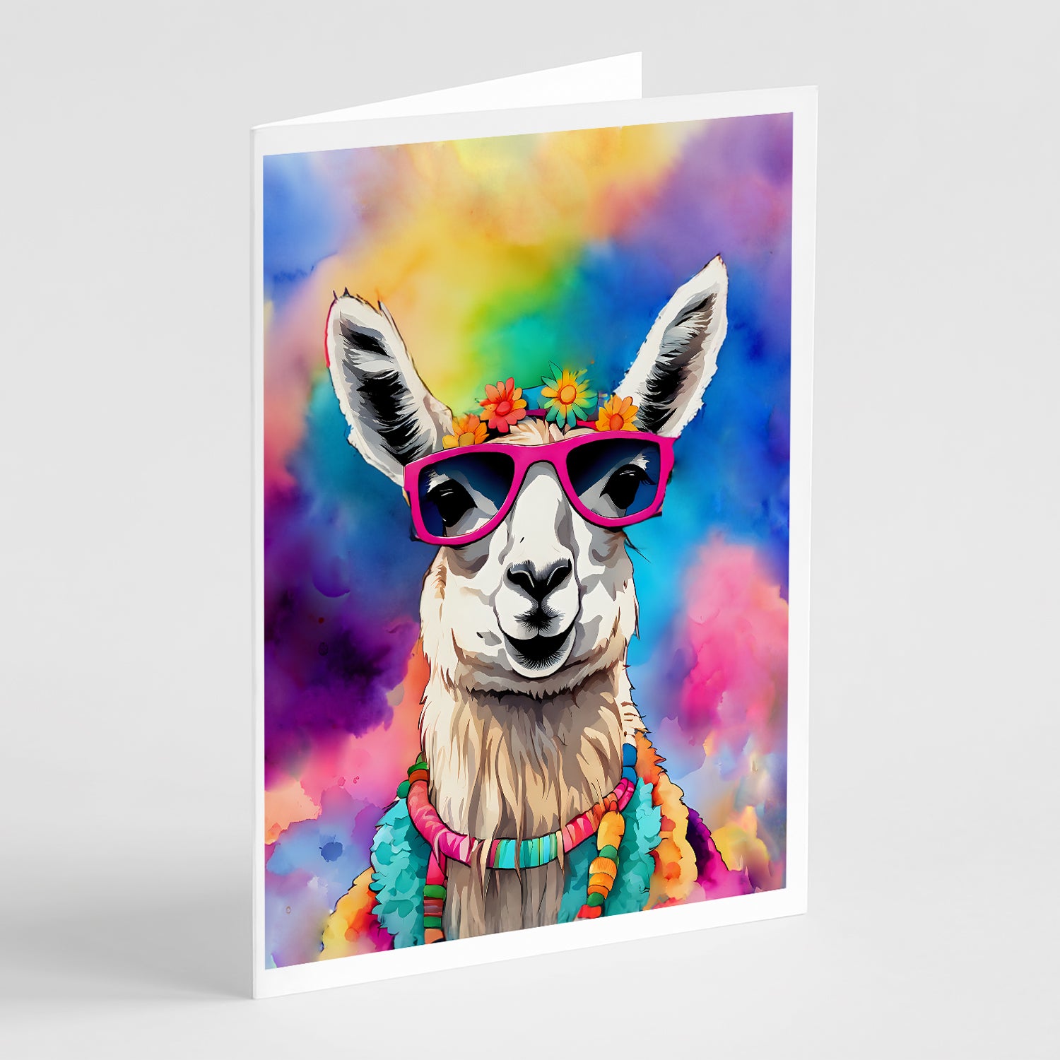 Buy this Hippie Animal Llama Greeting Cards Pack of 8