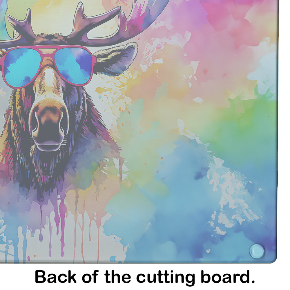 Hippie Animal Moose Glass Cutting Board