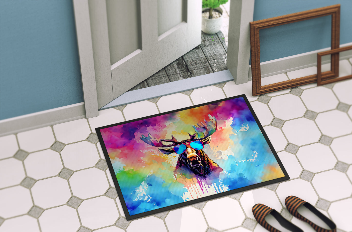 Hippie Animal Moose Doormat