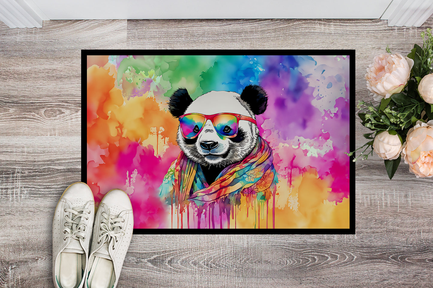 Hippie Animal Panda Doormat