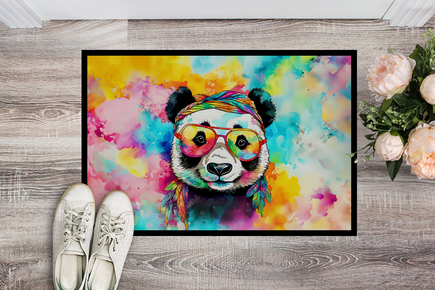 Hippie Animal Panda Doormat