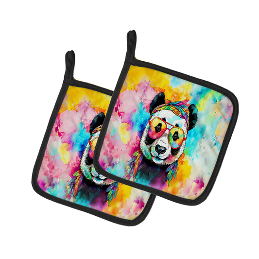 Buy this Hippie Animal Panda Pair of Pot Holders