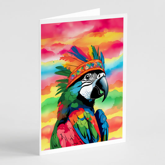 Buy this Hippie Animal Parrot Greeting Cards Pack of 8