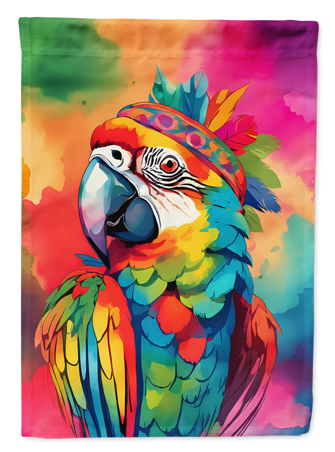 Buy this Hippie Animal Parrot House Flag