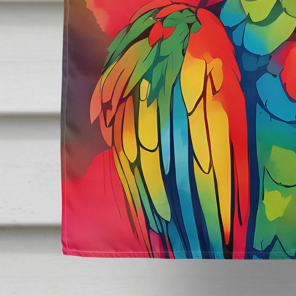 Hippie Animal Parrot House Flag