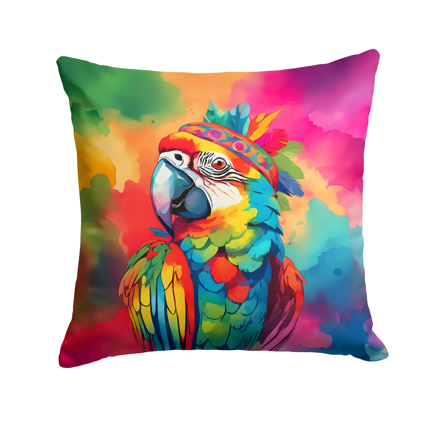 Buy this Hippie Animal Parrot Throw Pillow